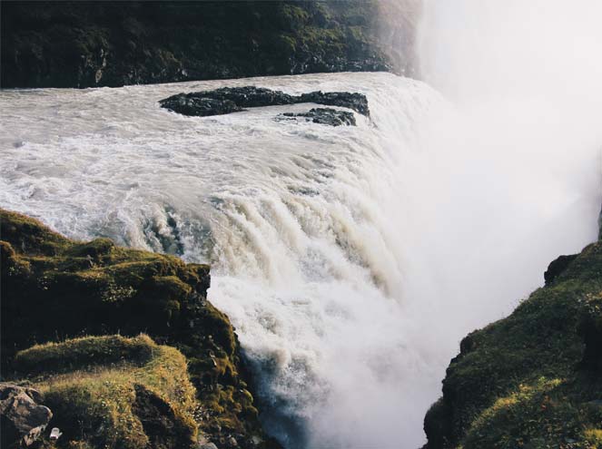 Gullfoss Waterfall in Iceland