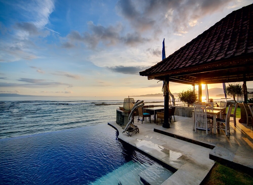 Sunset Over Balinese Coastline