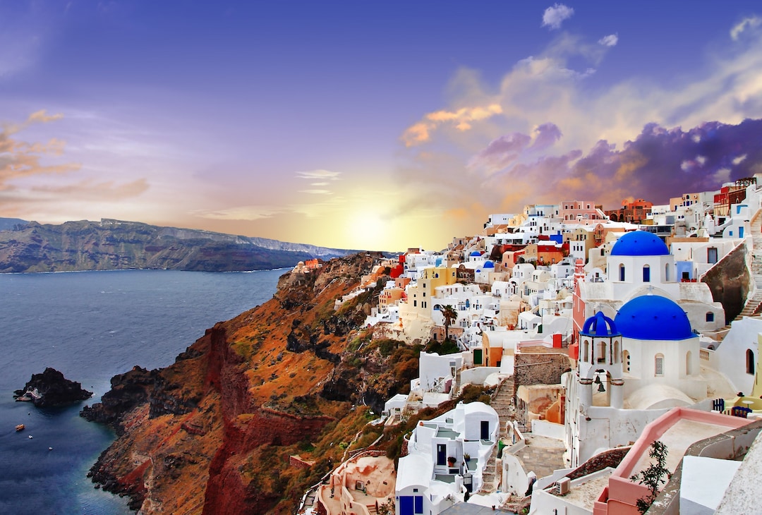 západ Slunce Nad Santorini