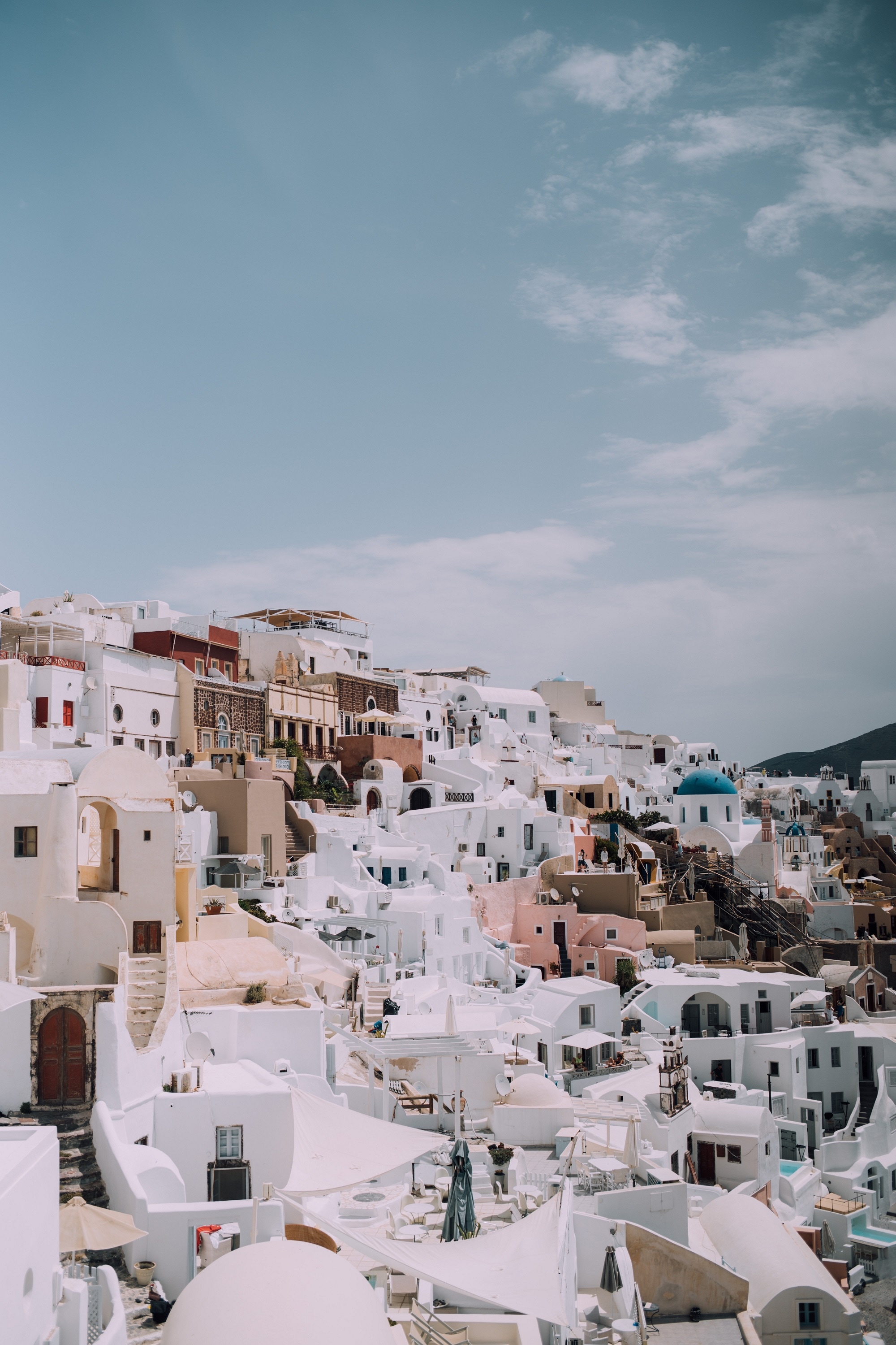 The Greece white buildings