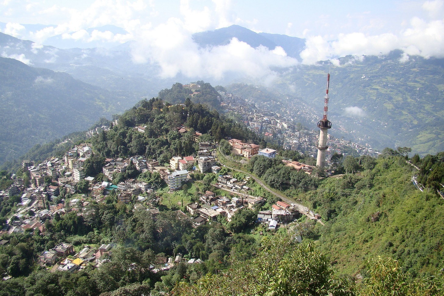 Aerial View of Gangtok City Aerial View of Gangtok City