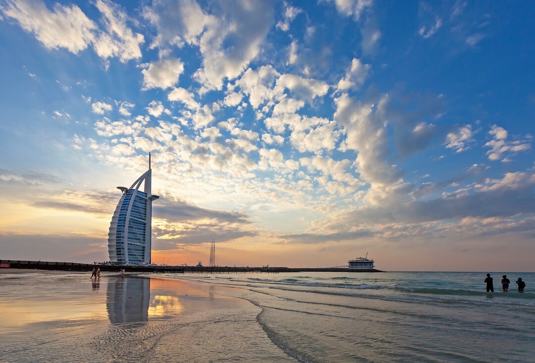Jumeirah Beach with Burj Al Arab