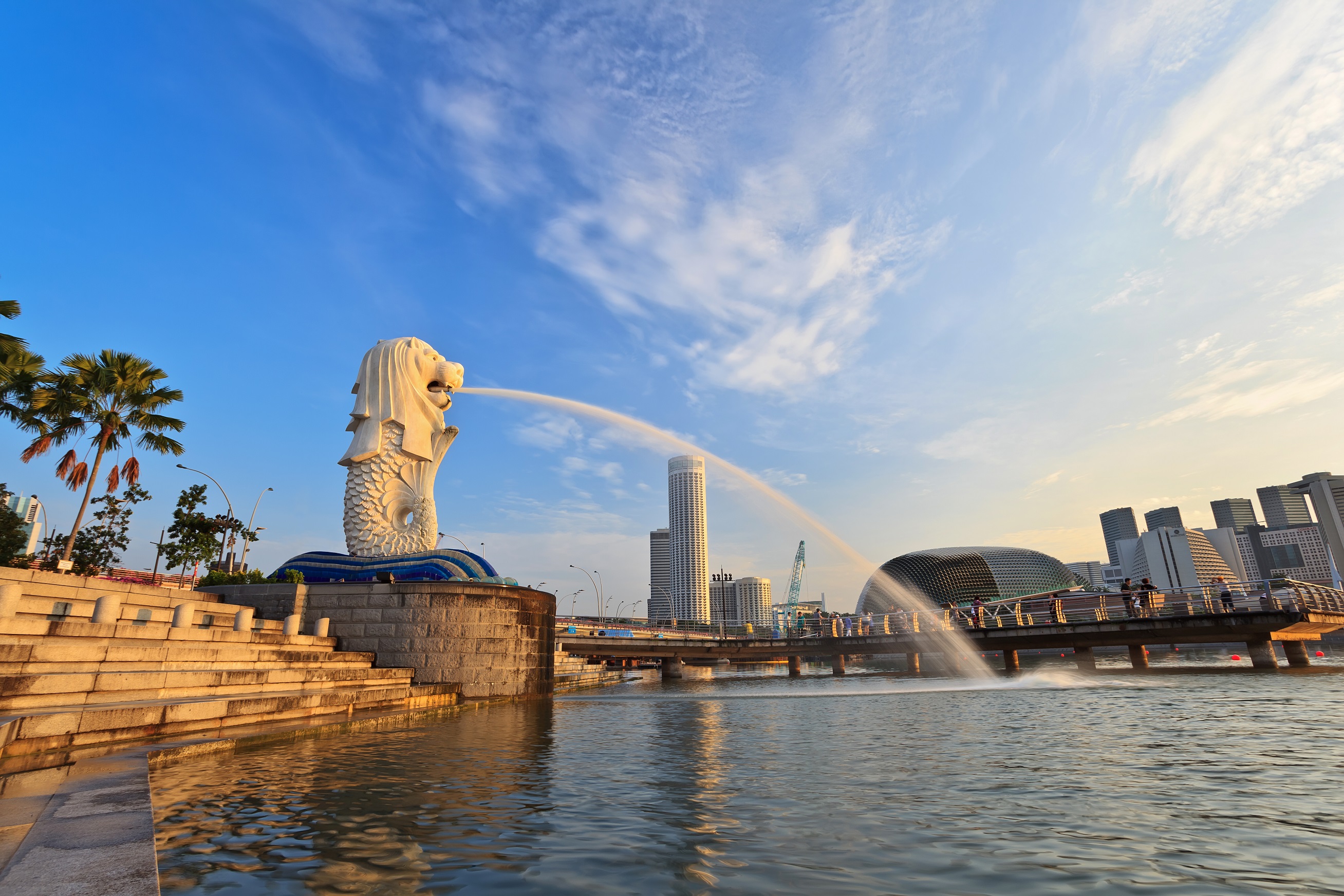 Merlion Park at Marina Bay, Singapore