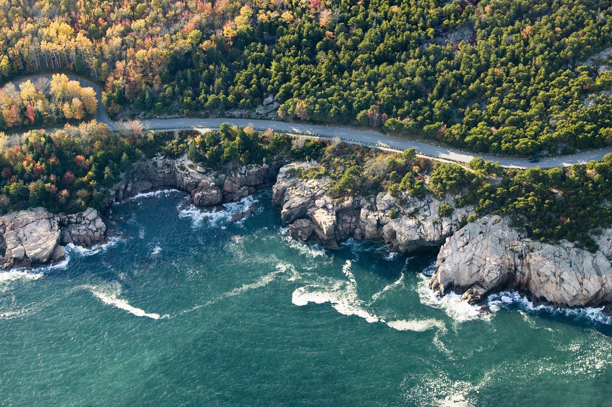 Shutterstock 143910574 Aerial Views Of Coastline Surrounding Acadia National Park Maine In Autumn