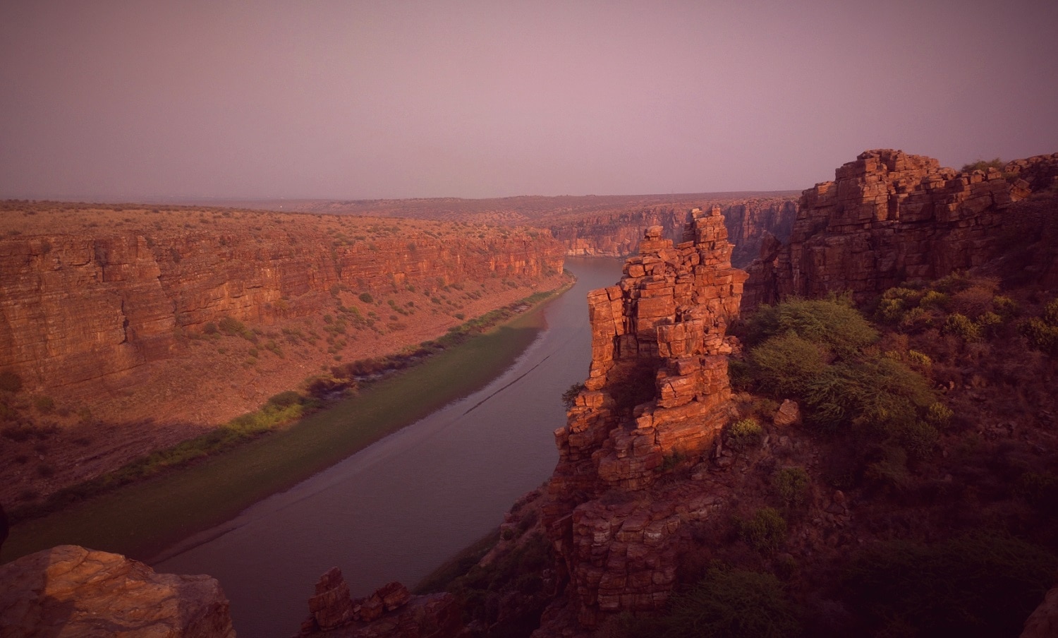 12 A Sunset View Of Gandikota Canyon River Pennar Andhra Pradesh India