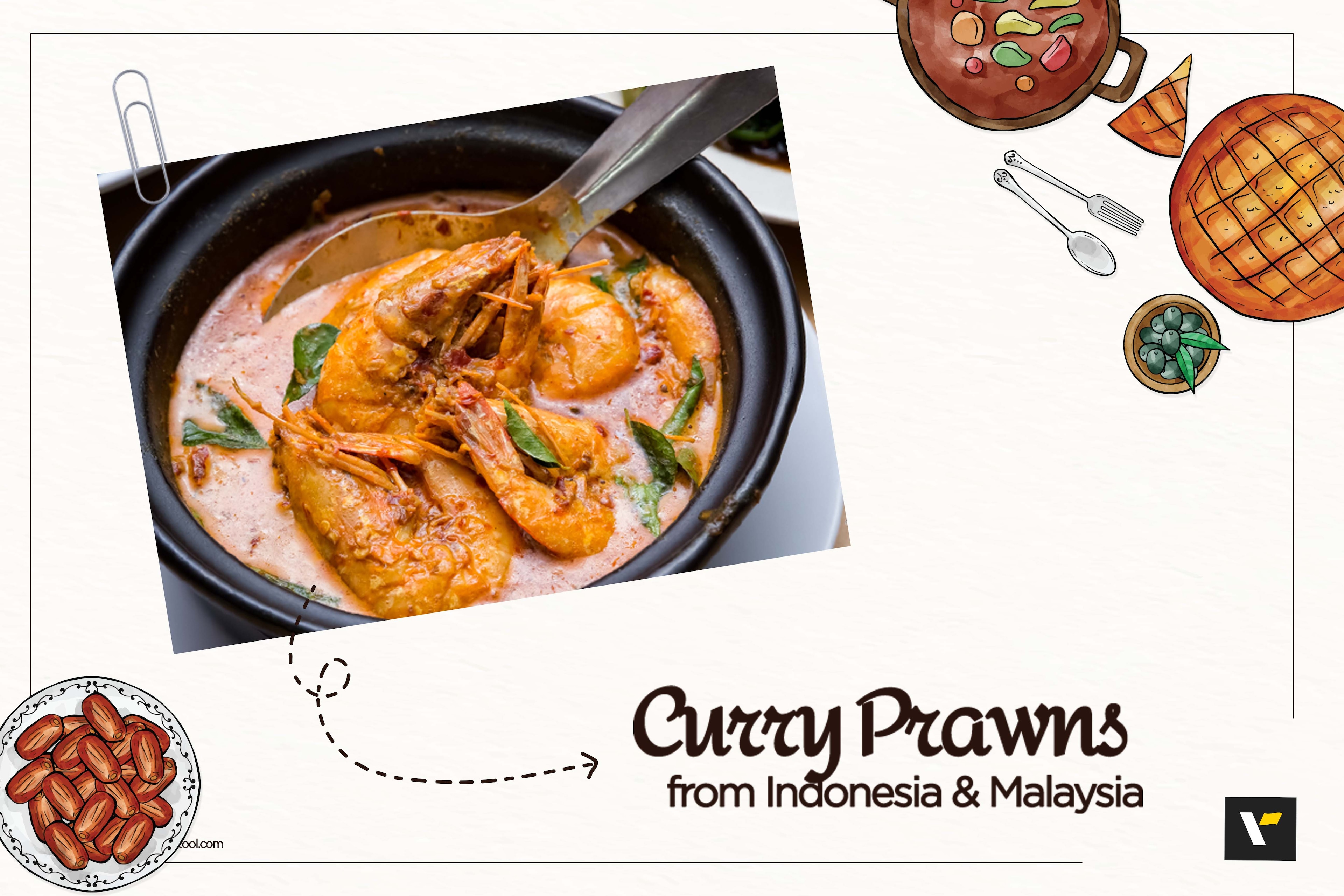 Indonesian and Malaysian Curry Prawns