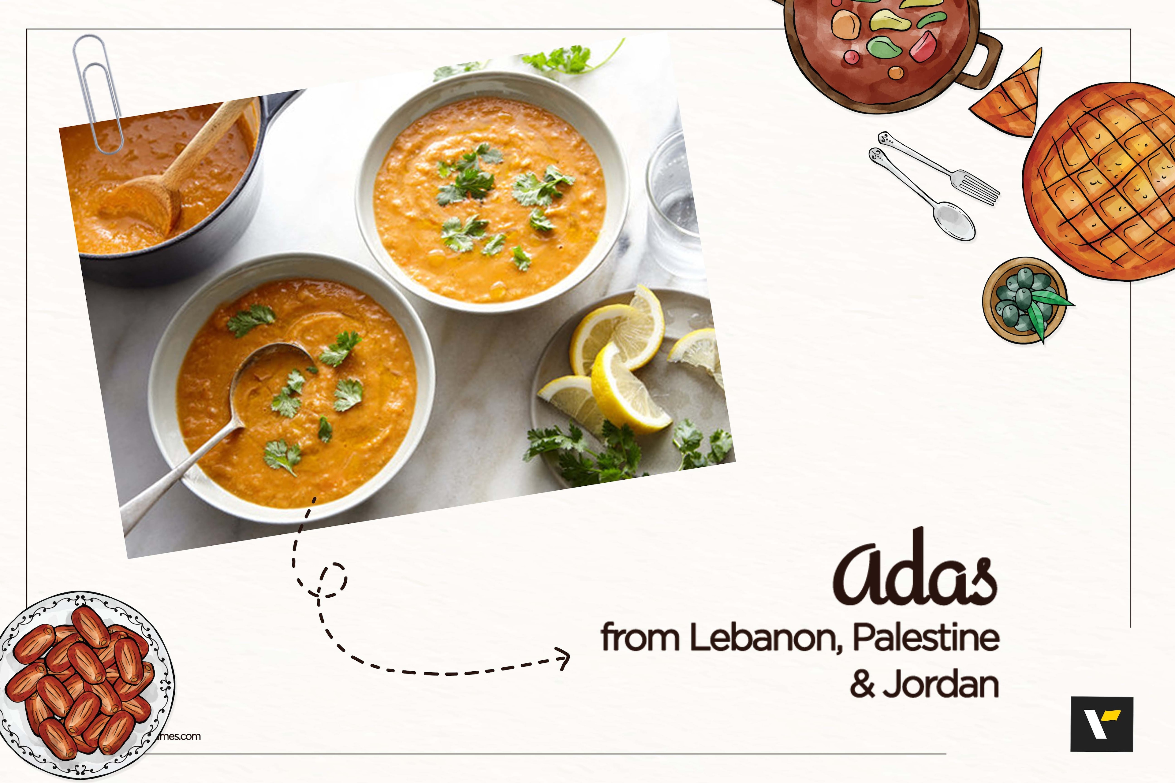 Adas from Lebanon, Palestine, Jordan