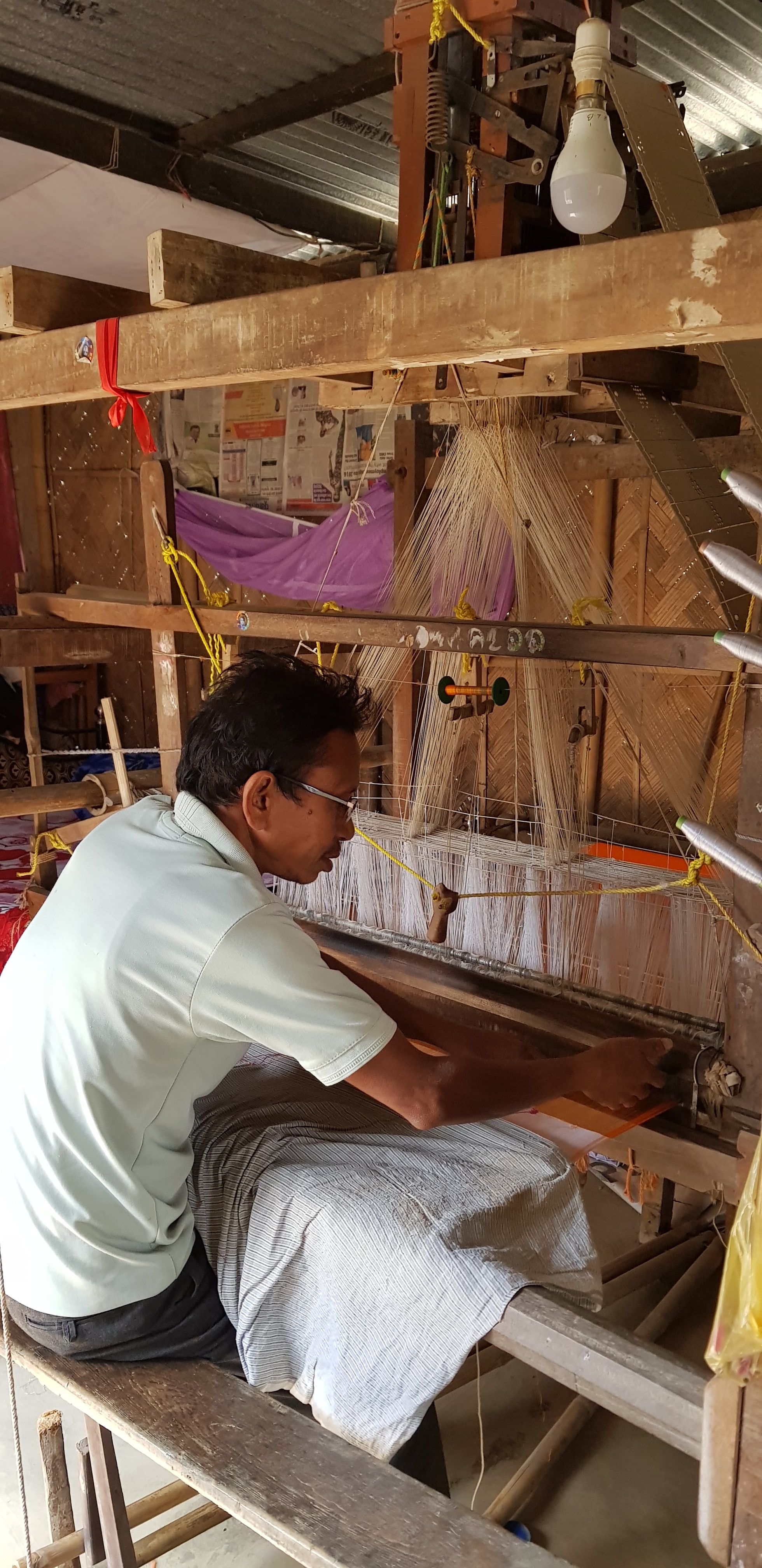 Silk Sari Weaving