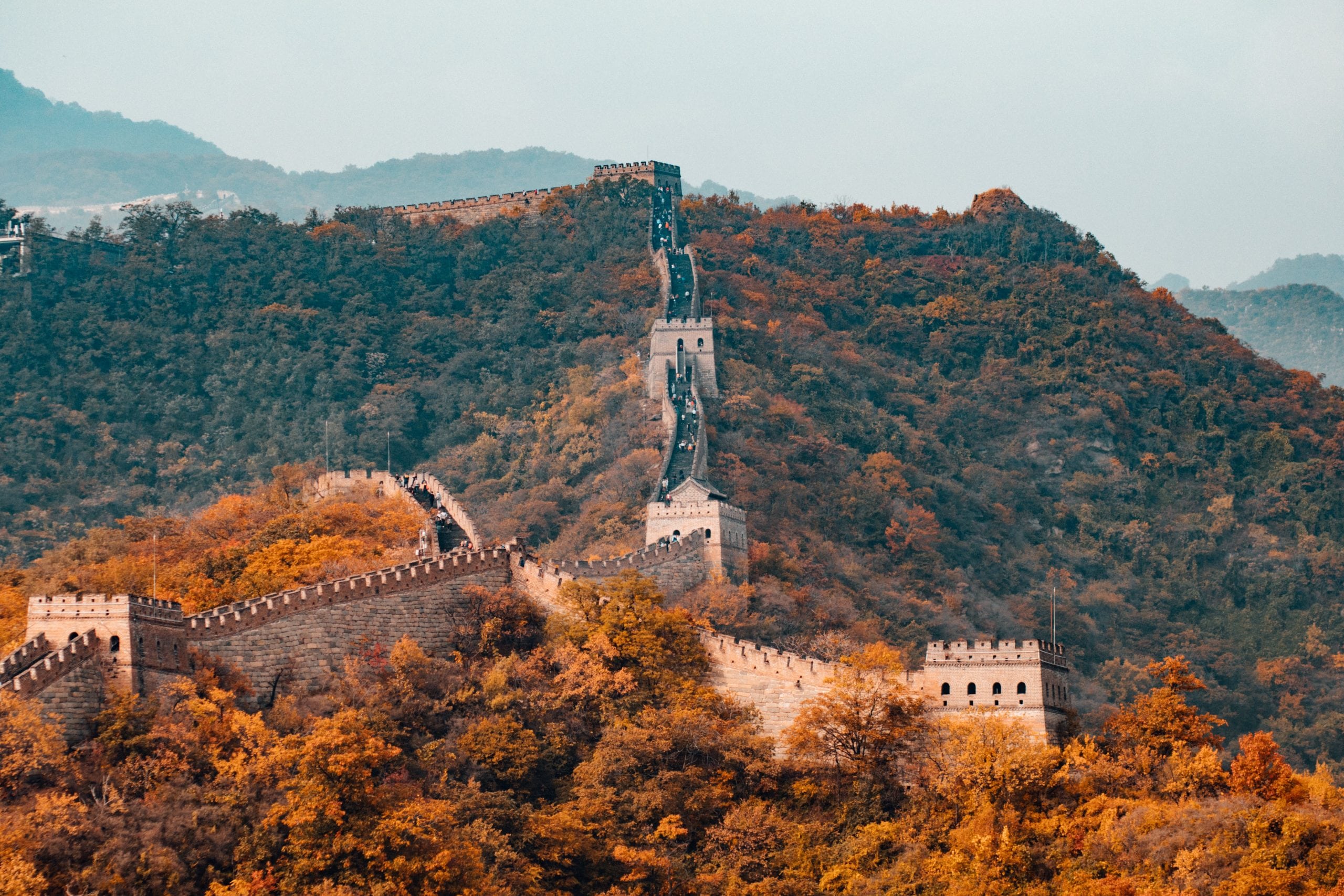 The Great Wall of China is visible from space.