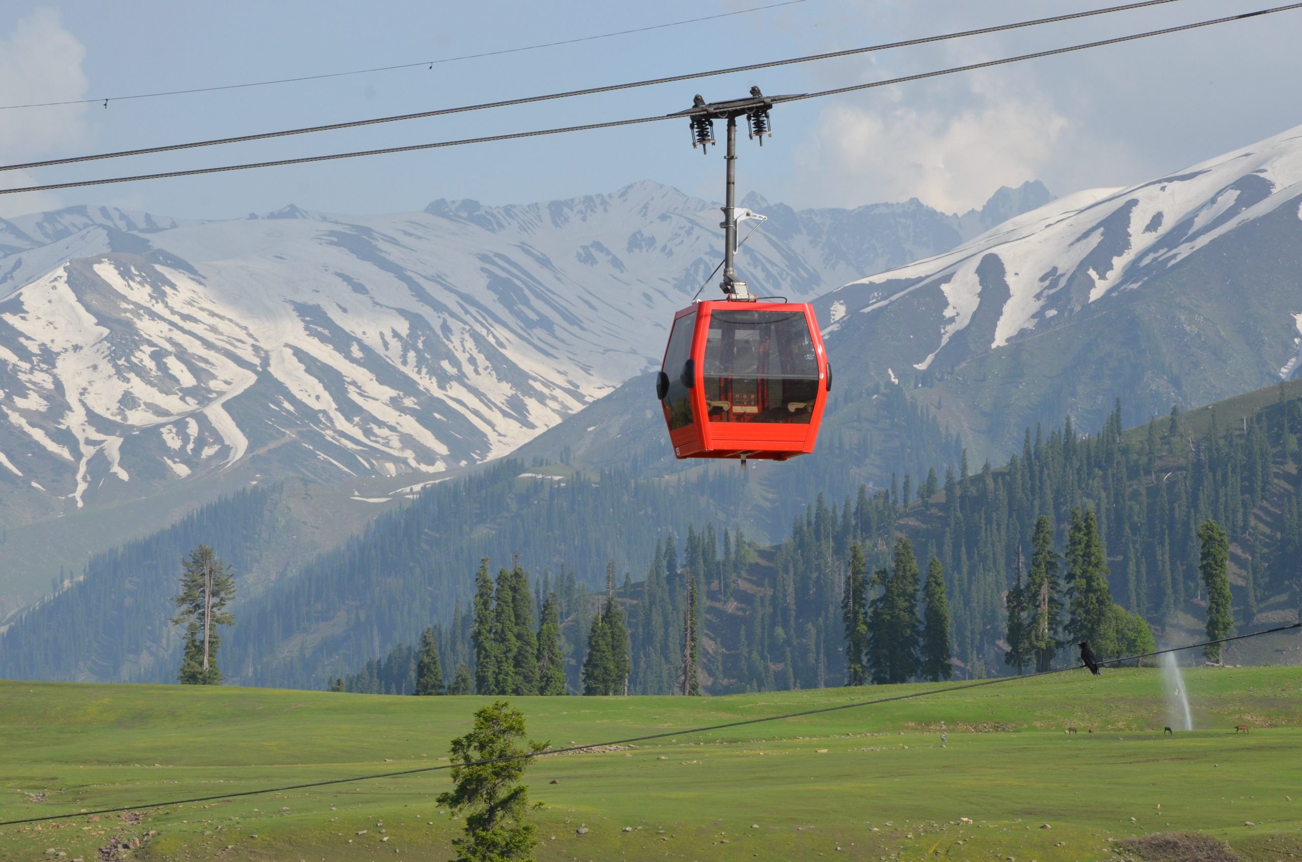 Which is the ski destination in Kashmir?