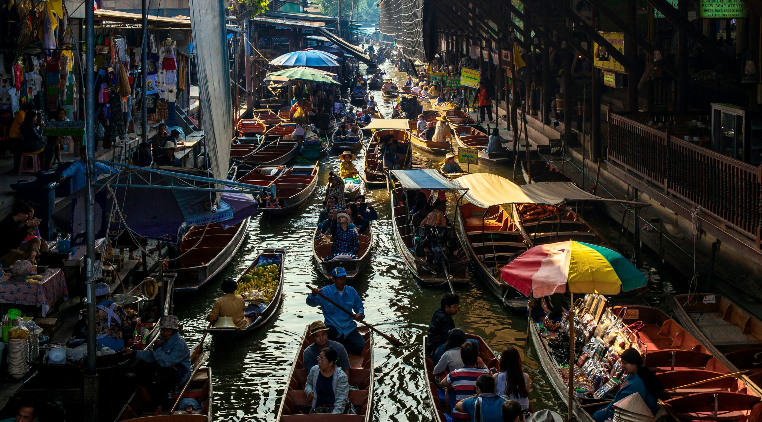 Thailand Floating market