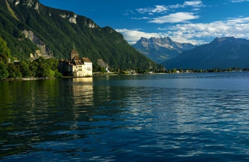 2.     Switzerland has a lot of castles. Identify the one in the picture. (Picture of Chillon Castle)