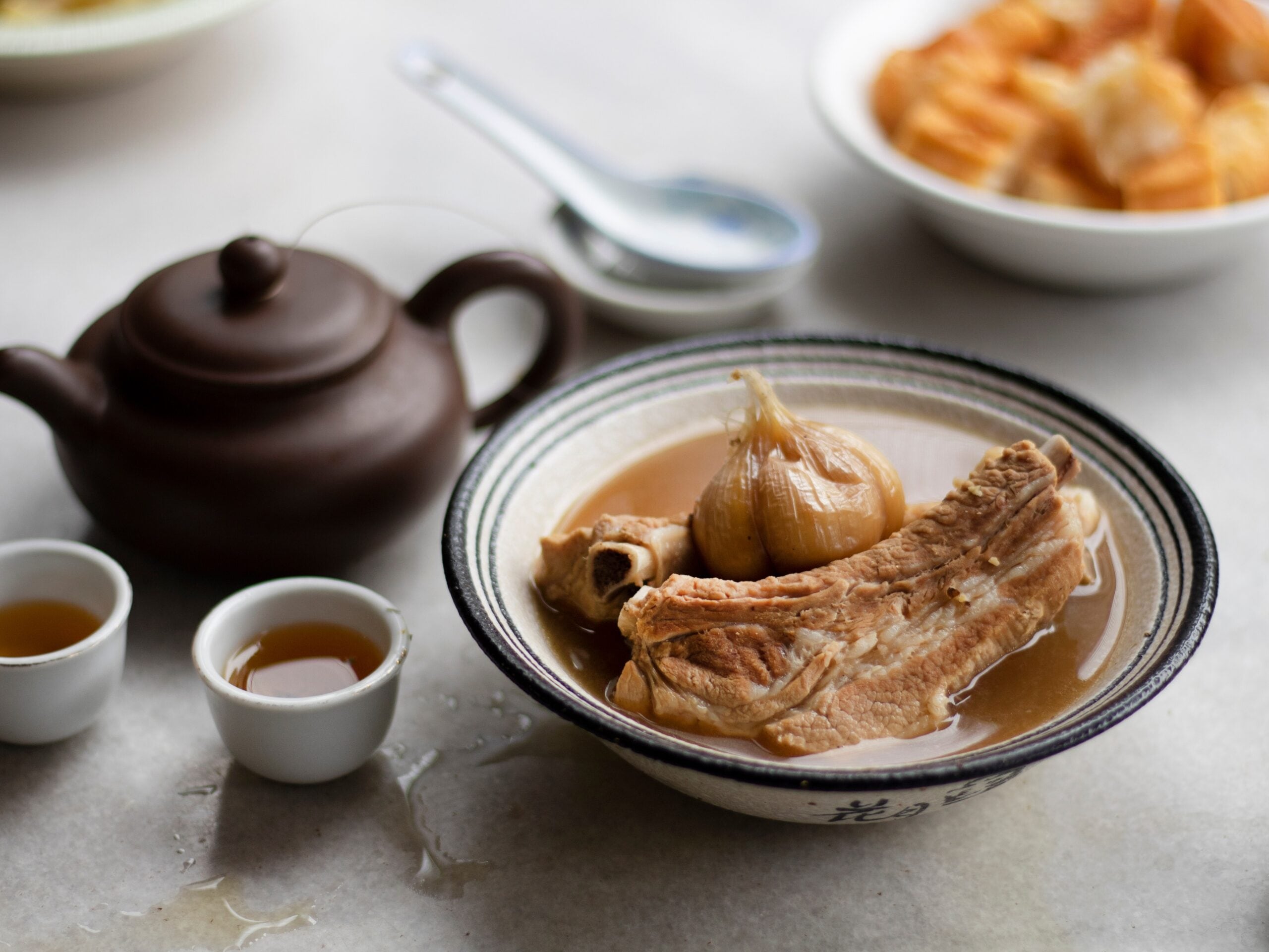 One of the most well-known dishes is ‘Bak Kut The’. What does it mean? 