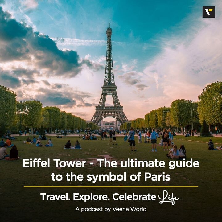 Eiffel Tower is a beloved monument. This week, we go on a quick break with a rewind to this iconic landmark. Tune in to know more!Hit the link in the bio to listen now.with @patilneil & @sunila_patil #paris #eiffeltower #veenaworld