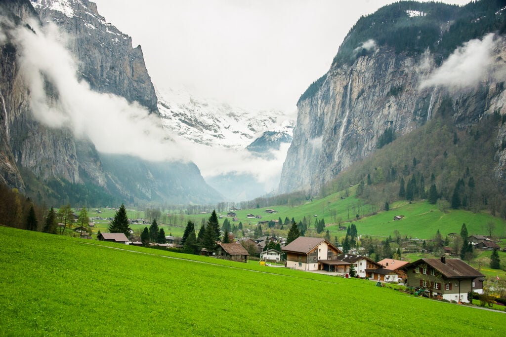 waterfalls in Switzerland