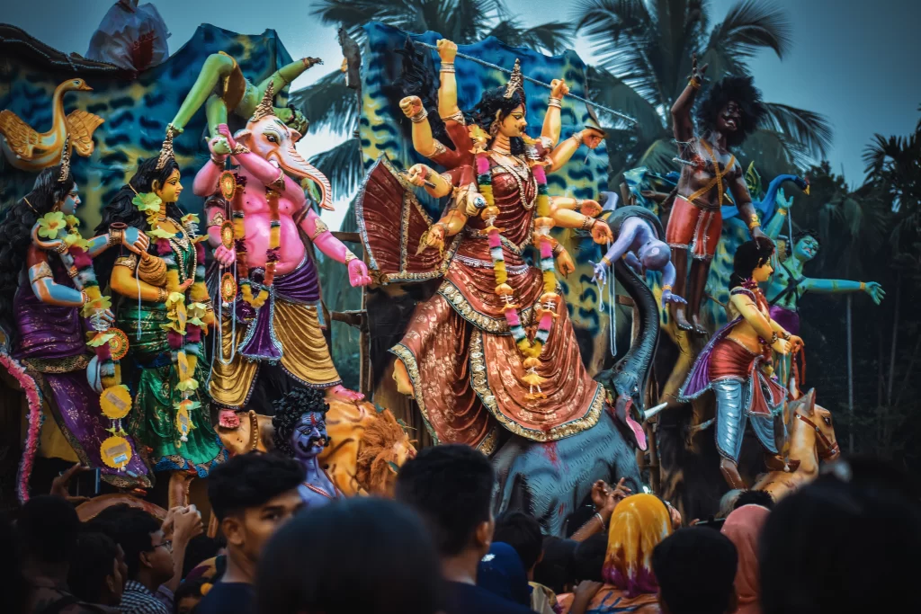 Durga puja pandal in Kolkata