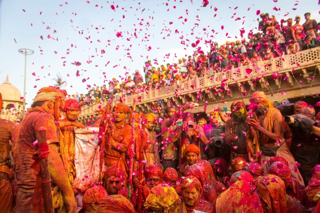 To Witness the Holi Celebration with Flowers