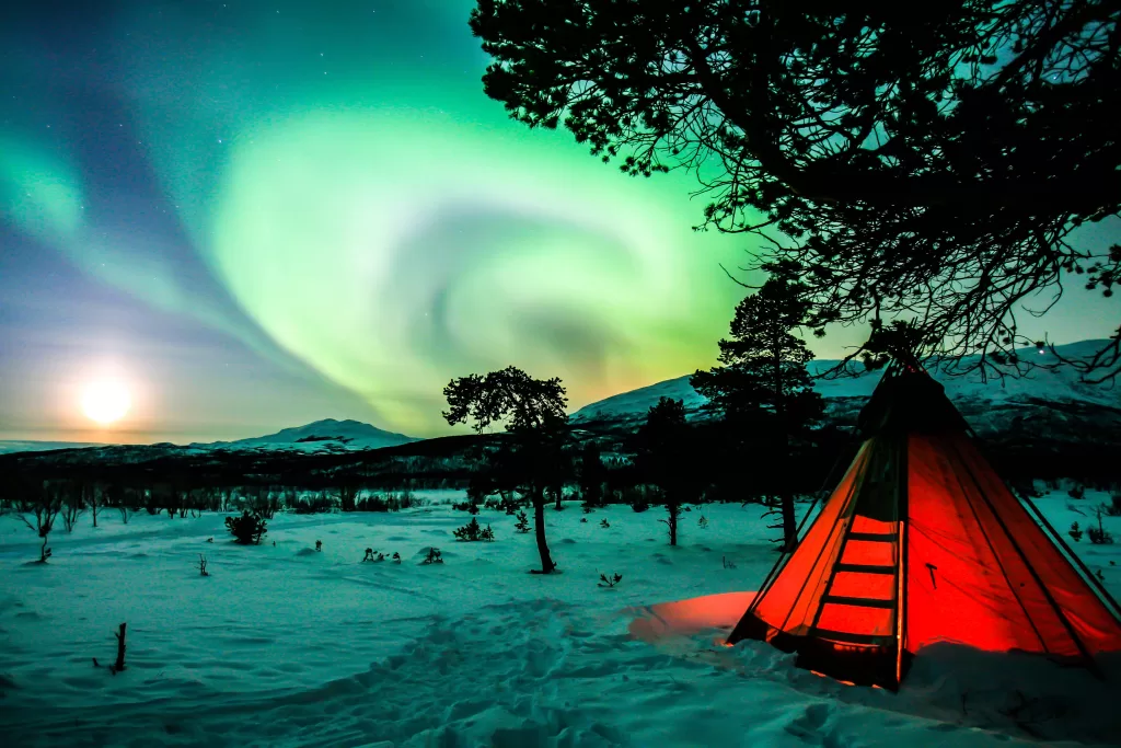 Northern Lights in Lapland Finland