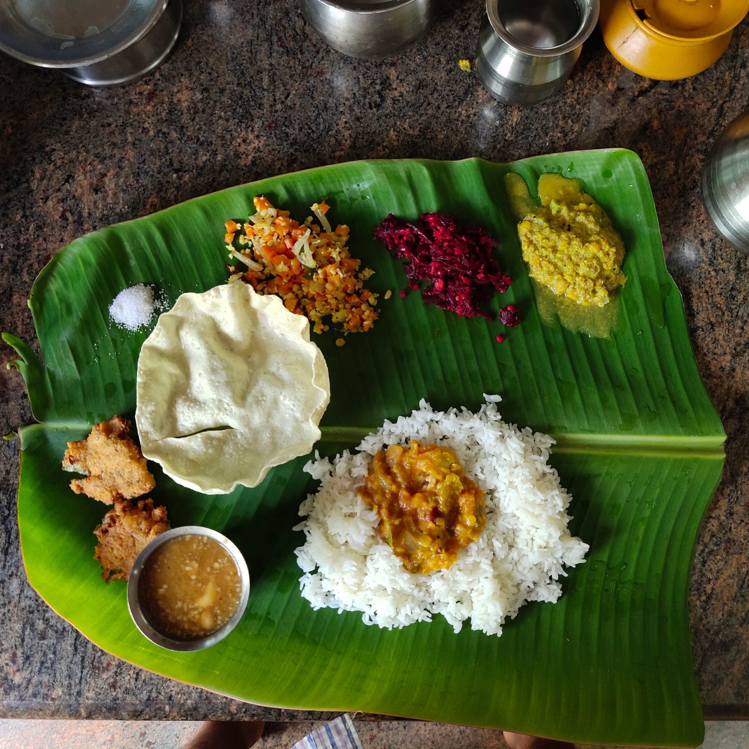 South Indian thali Rameshwaram